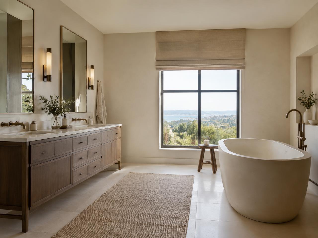Dark Oak Suite sample bathroom design